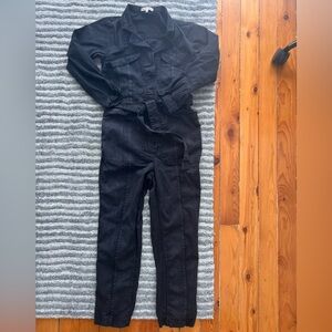 Alex Mill washed black denim jumpsuit